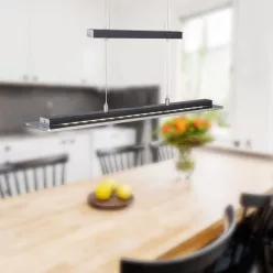   FISCHER & HONSEL 60442 TENSO Modern Led Függesztett Lámpa Bézs, Fekete, Szürke LED IP20