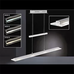   FISCHER & HONSEL 60993 TENSO Modern Led Függesztett Lámpa Nikkel LED IP20