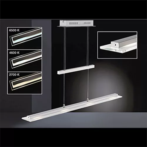 FISCHER & HONSEL 60993 TENSO Modern Led Függesztett Lámpa Nikkel LED IP20