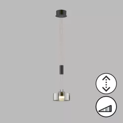   FISCHER & HONSEL 61094 LAVIN Egyágú Függesztett Lámpa Fém LED IP20