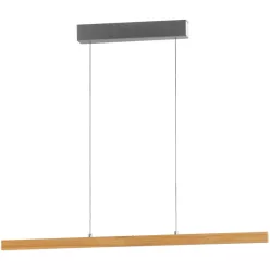   FISCHER & HONSEL 61101 SHINE-WOOD Modern Led Függesztett Lámpa Olajozott Tölgy, Nikkel LED IP20