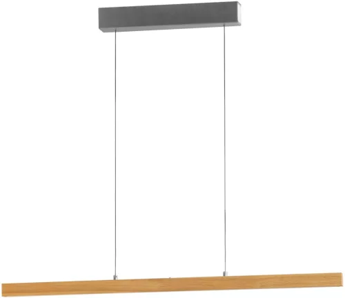 FISCHER & HONSEL 61101 SHINE-WOOD Modern Led Függesztett Lámpa Olajozott Tölgy, Nikkel LED IP20