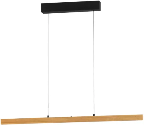 FISCHER & HONSEL 61102 SHINE-WOOD Modern Led Függesztett Lámpa Fekete, Olajozott Tölgy LED IP20