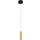 FISCHER & HONSEL 61128 SHINE-WOOD Hengeres Függesztett Lámpa Fekete, Olajozott Tölgy LED IP20