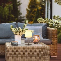   Fisher&Honsel Garden 850135 Asztali lámpa 2x2W/LED RGBW 180lm IP44