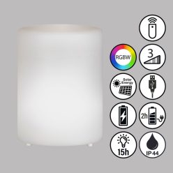   Fisher&Honsel Ceppo 850293 Asztali lámpa 2x0.1W/LED RGBW 8lm IP44