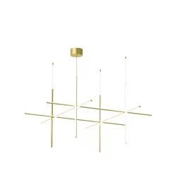 függesztett lámpa pezsgő színű vázzal és fém testtel beltéri használatra flos-f1854044 - moretti.hu
