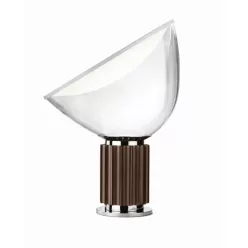 éjjeli lámpa bronz színű vázzal és fém testtel beltéri használatra flos-f6602046 - moretti.hu