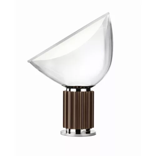 éjjeli lámpa bronz színű vázzal és fém testtel beltéri használatra flos-f6602046 - moretti.hu