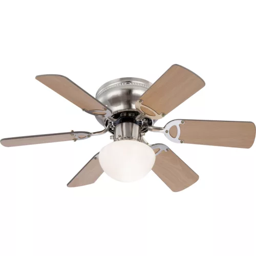 ventilátoros lámpa matt króm színű vázzal és fém testtel beltéri használatra globo-0307 - moretti.hu