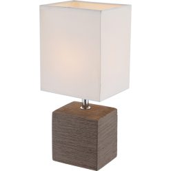 Table Lamp Brown GERI GLOBO-21677