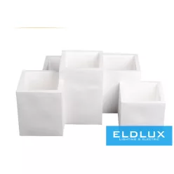   UNIVERSO Gipsz Mennyezeti lámpa 5xGU10 330x240x150mm IP20 fehér