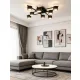 UNIVERSO Mennyezeti lámpa LED CCT GX53 8x12W 8x1160lm Fekete IP20