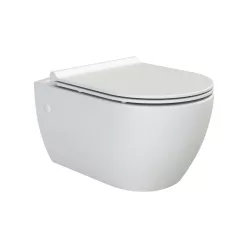   CeraStyle CITY fali WC - MATT FEHÉR - rimless - perem nélküli - rejtett rögzítésű - 53 cm