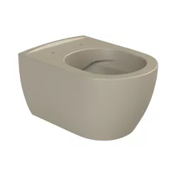   CeraStyle CITY fali WC - MATT BÉZS - rimless - perem nélküli - rejtett rögzítésű - 53 cm