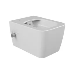   CeraStyle HERA fali WC - MATT FEHÉR - BEÉPÍTETT bidé funkcióval - perem nélküli - 52 cm