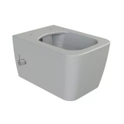   CeraStyle HERA fali WC - MATT SZÜRKE - BEÉPÍTETT bidé funkcióval - perem nélküli - 52 cm