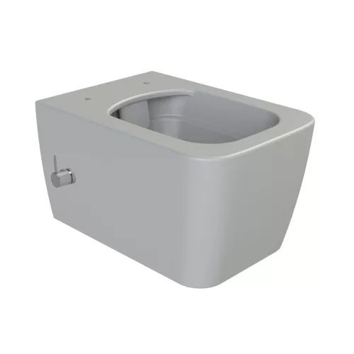 CeraStyle HERA fali WC - MATT SZÜRKE - BEÉPÍTETT bidé funkcióval - perem nélküli - 52 cm
