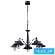 ELDLUX BELLA Csillár Fekete 5×E27 Max 60W