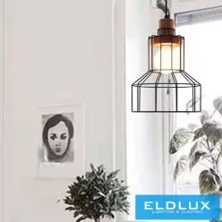 ELDLUX HLH-25553-1SS Vintage Függesztett Lámpa IP20