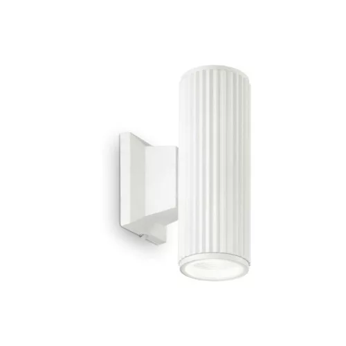 fali lámpa fehér színű vázzal és fém testtel beltéri használatra ideal-lux-129457 - moretti.hu