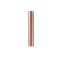 függesztett lámpa réz színű vázzal és fém testtel beltéri használatra ideal-lux-141855 - moretti.hu