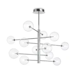 mennyezeti lámpa króm színű vázzal és fém testtel beltéri használatra ideal-lux-200118 - moretti.hu