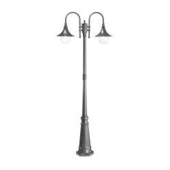 kültéri kandeláber antracit színű vázzal és fém testtel kerti használatra ideal-lux-246833 - moretti.hu