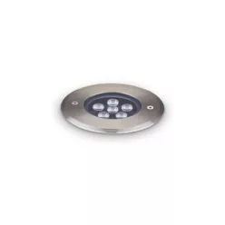 kültéri talajba süllyeszthető lámpa ezüst színű vázzal és fém testtel kerti használatra ideal-lux-255668 - moretti.hu