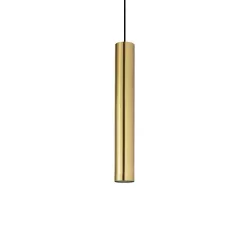 függesztett lámpa bronz színű vázzal és fém testtel beltéri használatra ideal-lux-259239 - moretti.hu