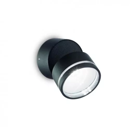 kültéri fali lámpa fekete színű vázzal és fém testtel kerti használatra ideal-lux-285504 - moretti.hu