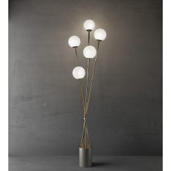 Floor lamp Satin TEA DRINK LAMP 2392-P-SATIN-ON-AN