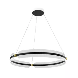   ITALUX 5900644337690 FARIS Modern Led Függesztett Lámpa Fekete, Arany LED IP20