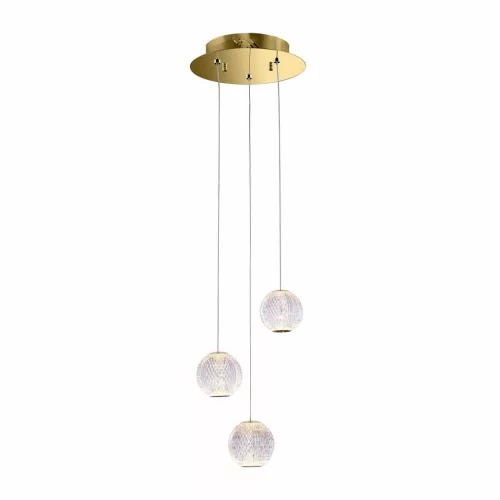 ITALUX 5902854536788 ROSARIO Glamour Függesztett Lámpa Arany LED IP20