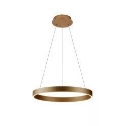   ITALUX 5902854537938 BRASCO Modern Led Függesztett Lámpa Fehér, Arany LED IP20