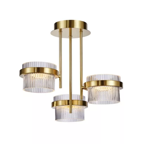 ITALUX 5902854539765 TIARA Glamour Mennyezeti Lámpa Átlátszó, Arany LED IP20