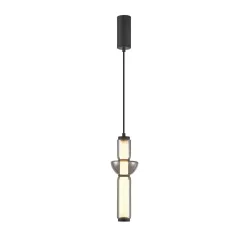   ITALUX 5902854539819 BRUNI Modern Led Függesztett Lámpa Matt Fekete, Halványszürke LED IP20