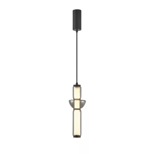 ITALUX 5902854539819 BRUNI Modern Led Függesztett Lámpa Matt Fekete, Halványszürke LED IP20