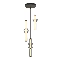   ITALUX 5902854539826 BRUNI Modern Led Függesztett Lámpa Matt Fekete, Halványszürke LED IP20