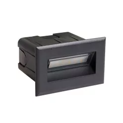   ITALUX ONFL-0332-4K ERBA Kültéri Falba Építhető Lámpa Fekete LED
