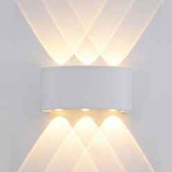   Italux ORTELO OWL-451-3-WH Kültéri Fali Lámpa 6x6W/LED 3000K 550LM IP54