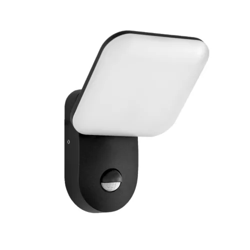 ITLAUX OWL-6206-S-3K NAMMI Fali Lámpa Mozgásérzékelővel Fekete LED IP54