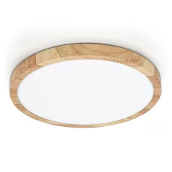   ITALUX PLF72836400R32WWO ALATA Kerek Mennyezeti Lámpa Opál, Faipari LED IP20