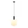 ITALUX PND-02340-1L-BK ALDEVA Glamour Függesztett Lámpa Fehér, Fekete E27 IP20