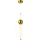 ITALUX PND-16357-CA-1 HALLING Modern Led Függesztett Lámpa Fehér, Réz LED IP20