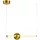 ITALUX PND-16357-CB-1 HALLING Modern Led Függesztett Lámpa Fehér, Réz LED IP20