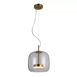   ITALUX PND-17760A-BRSSCL CASTE Modern Függesztett Lámpa Átlátszó, Arany LED IP20