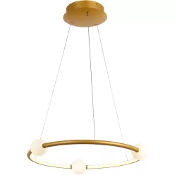   ITALUX PND-20112035-1AGD LOZANNA Modern Led Függesztett Lámpa Antik Bronz, Fehér LED IP20