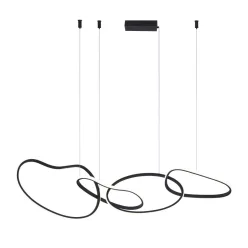   ITALUX PND-22412-S4-BK FONTE Modern Led Függesztett Lámpa Fekete LED IP20