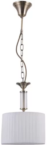 ITALUX PND-28343-1 FERLENA Ernyős Függesztett Lámpa Antik Bronz, Fehér E14 IP20
